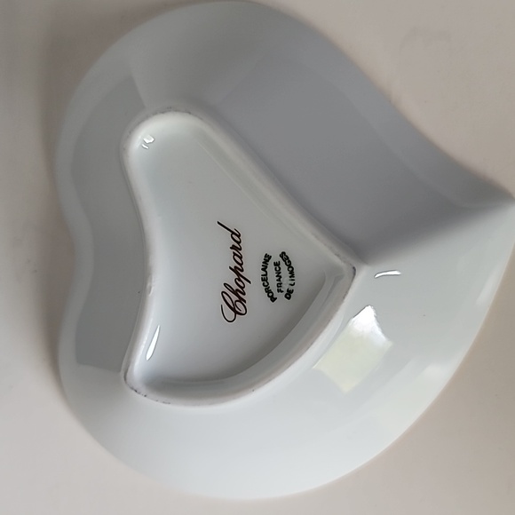 Chopard heart Porcelain Dish Jewelry Watch Tray White 100% Authentic. - Picture 2 of 5